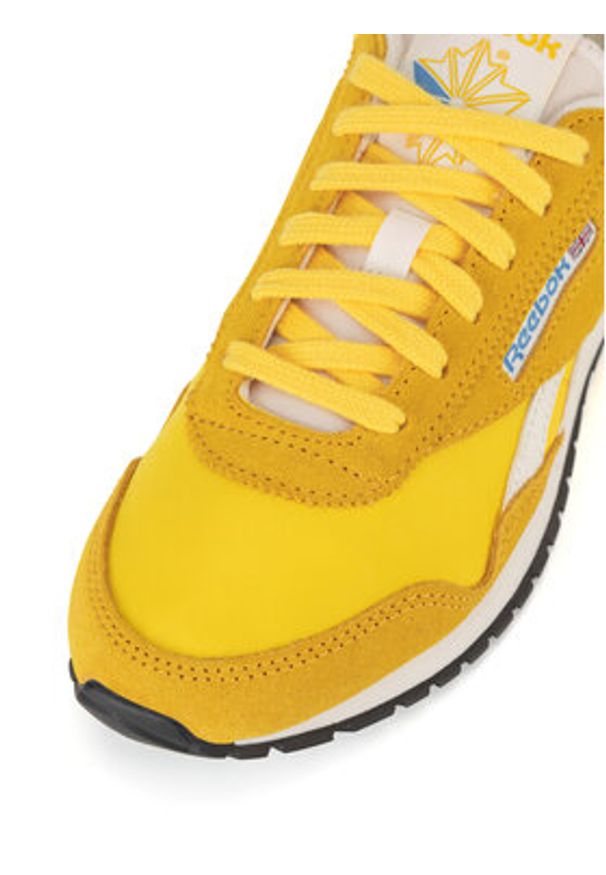 Reebok Sneakersy CLASSIC AZ 100208832 Żółty. Kolor: żółty. Materiał: skóra, zamsz. Model: Reebok Classic