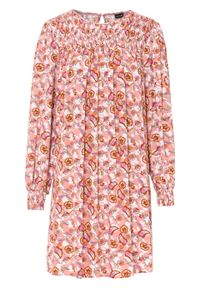 Sukienka oversize bonprix stary jasnoróżowy - paisley. Kolor: różowy. Wzór: paisley. Typ sukienki: oversize. Styl: retro #1