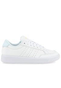 Adidas - Buty adidas Nova Court Lifestyle Vegan GX1760 - białe. Okazja: na co dzień. Zapięcie: pasek. Kolor: biały. Materiał: syntetyk, skóra. Szerokość cholewki: normalna. Wzór: paski. Sport: tenis #1