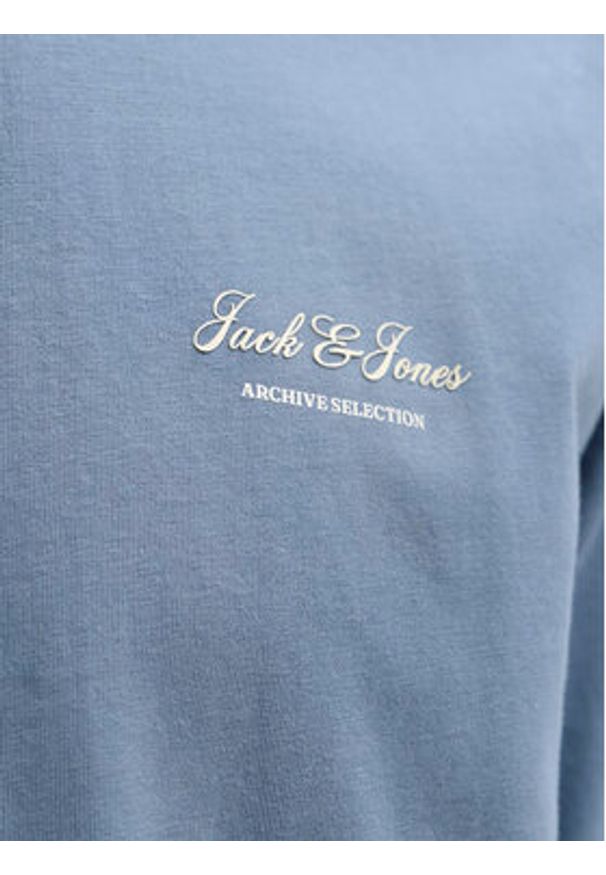 Jack & Jones T-Shirt Earchive 12287990 Niebieski Regular Fit. Kolor: niebieski. Materiał: bawełna