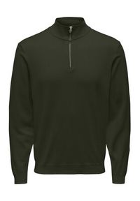 Only & Sons Sweter 22021264 Zielony Regular Fit. Kolor: zielony. Materiał: wiskoza #2