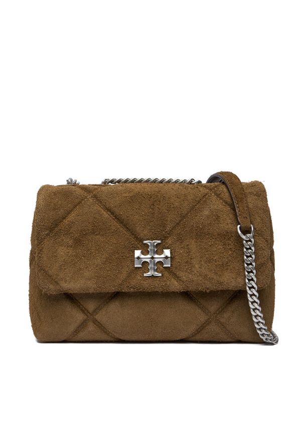 Tory Burch Torebka Diamond Quilt 169170 Zielony. Kolor: zielony. Materiał: skórzane, zamszowe