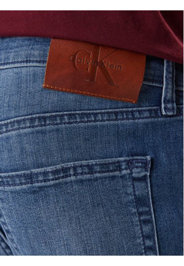 Calvin Klein Jeans Jeansy LV04RE781G Niebieski Slim Fit. Kolor: niebieski