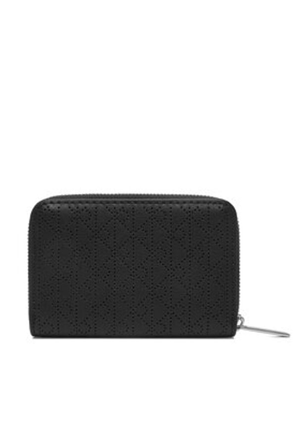 Calvin Klein Portfel Emblem Aop Perfor Sm Zip Around LV04F1152G Czarny. Kolor: czarny. Materiał: skóra
