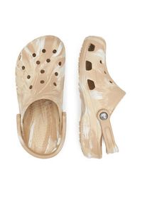 Crocs Klapki BAYA MARBLED CLOG 206935-2ZM Beżowy. Kolor: beżowy #7