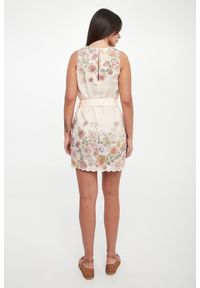 Twinset Milano - Sukienka lniana w kwiaty TWINSET. Materiał: len. Wzór: kwiaty #2