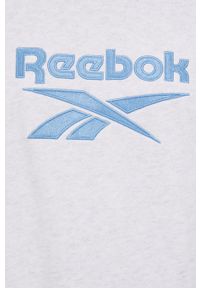 Reebok Classic Bluza bawełniana H54454 kolor szary z aplikacją. Kolor: szary. Materiał: bawełna. Wzór: aplikacja #9
