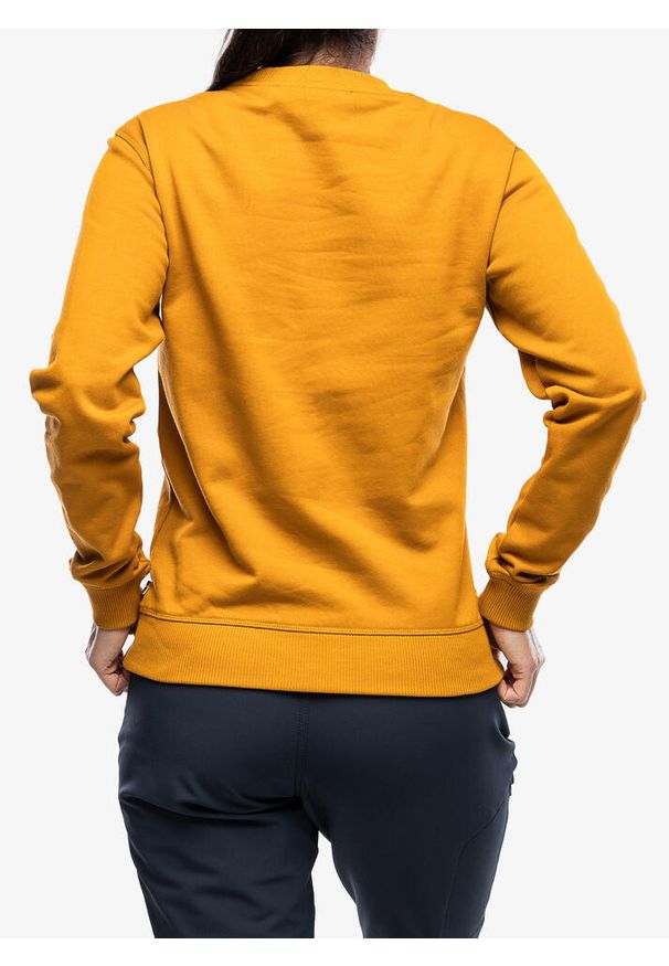 Fjällräven - Bluza bawełniana damska Fjallraven 1960 Logo Badge Sweater W. Kolor: brązowy. Materiał: bawełna