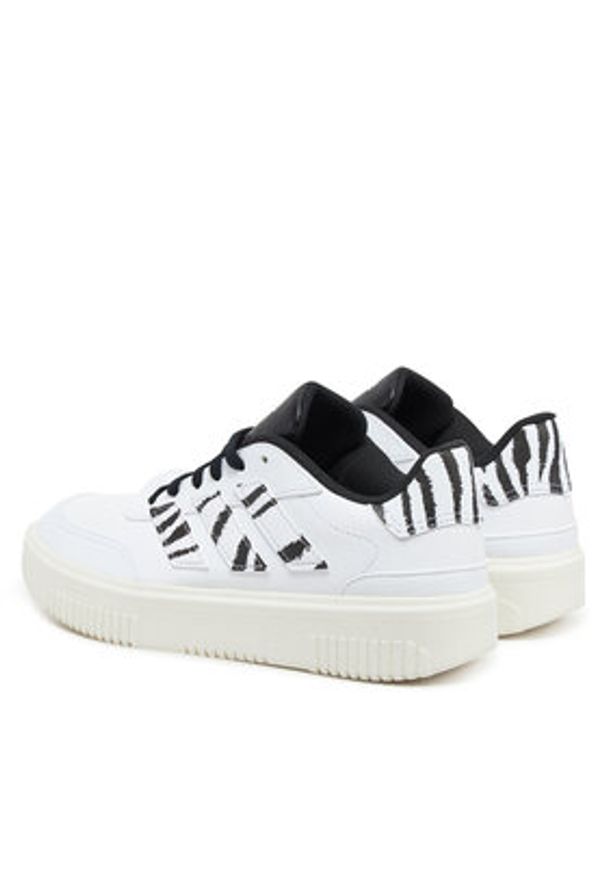 Adidas - adidas Sneakersy Courtblock JI2210 Biały. Kolor: biały. Materiał: skóra