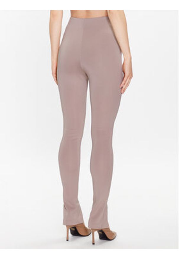 Calvin Klein Legginsy K20K205357 Beżowy Slim Fit. Kolor: beżowy. Materiał: syntetyk