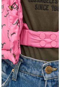 Pinko kurtka damska kolor różowy zimowa. Okazja: na co dzień. Kolor: różowy. Sezon: zima. Styl: casual #2