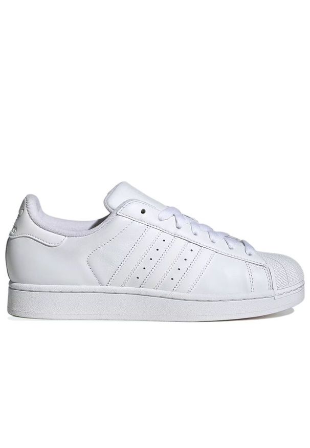 Adidas - Buty unisex adidas Originals Superstar II JI0080 - białe. Zapięcie: pasek. Kolor: biały. Materiał: skóra, guma. Szerokość cholewki: normalna. Wzór: aplikacja. Sezon: lato. Model: Adidas Superstar