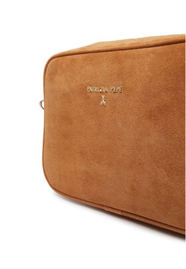 Patrizia Pepe Torebka 8B8985/L152-B878 Brązowy. Kolor: brązowy. Materiał: skórzane, zamszowe