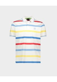 PAUL & SHARK - Koszulka polo w kolorowe pasy. Typ kołnierza: polo. Kolor: czerwony. Materiał: bawełna. Wzór: kolorowy. Styl: wakacyjny, elegancki #5