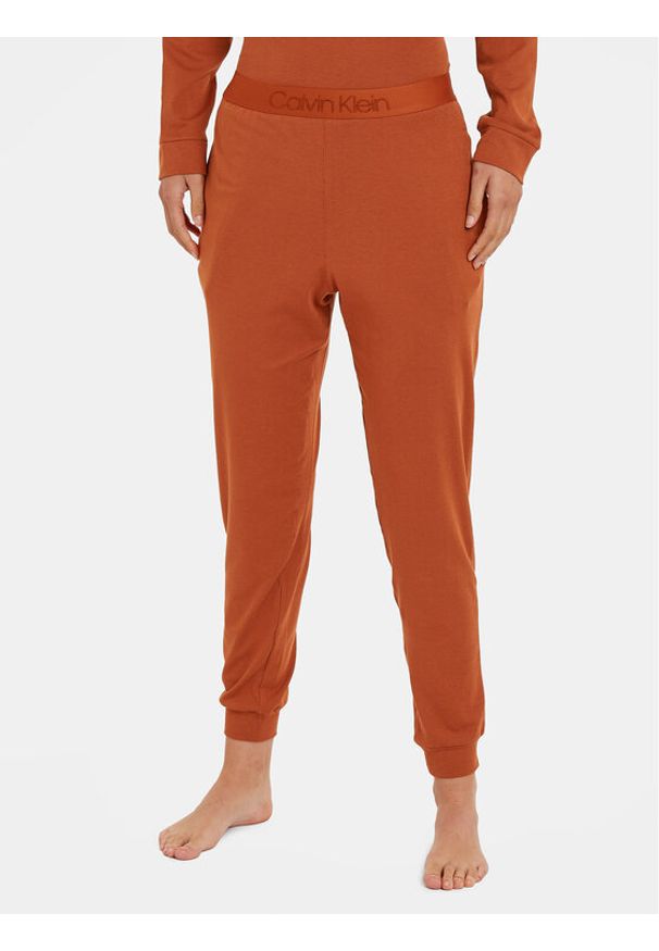 Spodnie piżamowe Calvin Klein Underwear. Kolor: brązowy