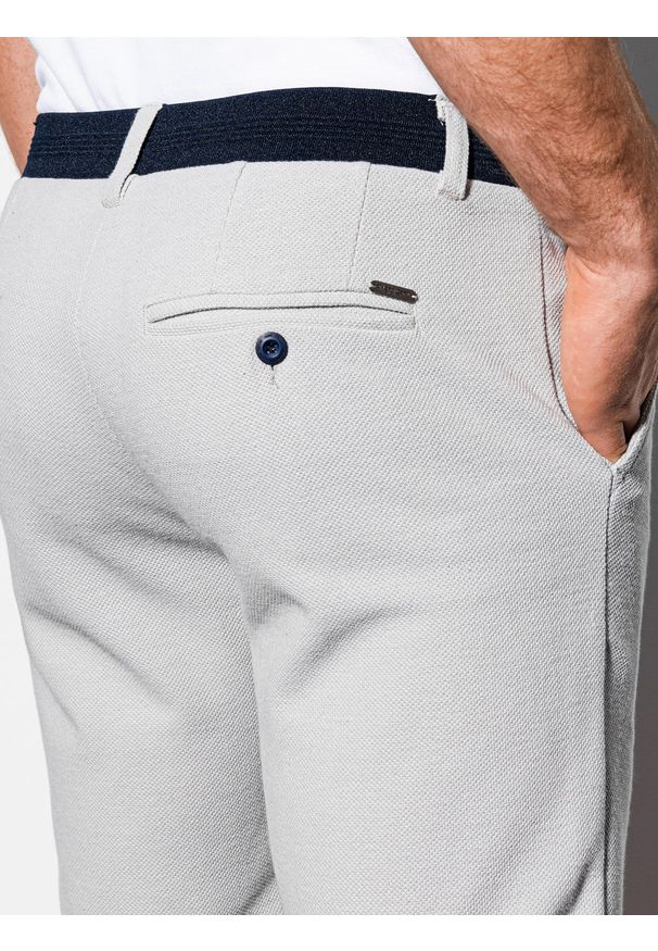 Szare szorty Ombre Clothing krótkie, eleganckie