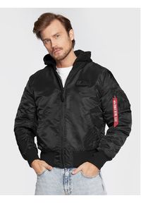 Alpha Industries Kurtka bomber Back Print 128113 Czarny Regular Fit. Kolor: czarny. Materiał: syntetyk. Wzór: nadruk #6