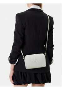 Calvin Klein Jeans Torebka Sculpted Ew Camera Bag20 LV04K3036G Szary. Kolor: szary. Materiał: skórzane #3