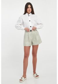 Armani Exchange - Szorty damskie lniane ARMANI EXCHANGE. Materiał: len #1