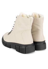 Rieker Trzewiki X3428-60 Beżowy. Kolor: beżowy. Materiał: materiał #2