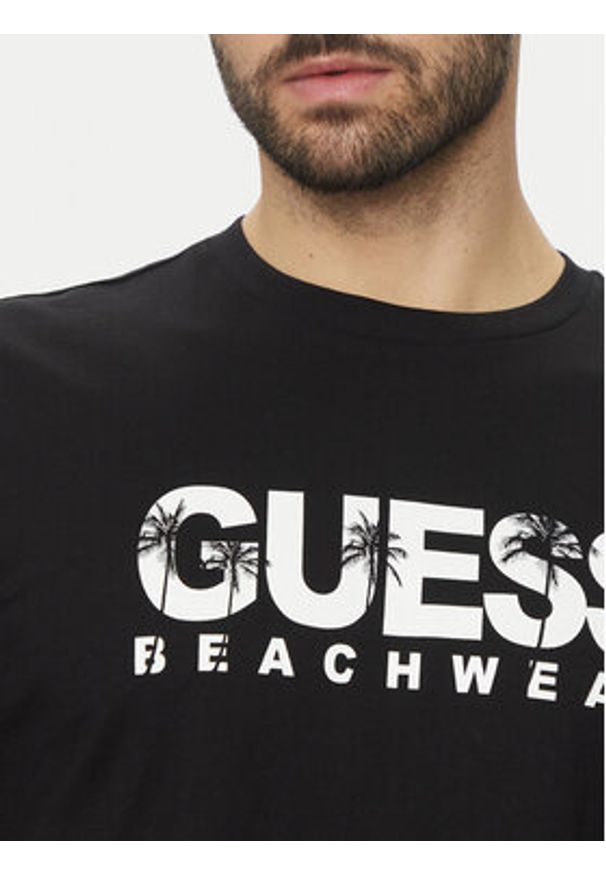 Guess T-Shirt F5GI11 I3Z14 Czarny Oversize. Kolor: czarny. Materiał: bawełna