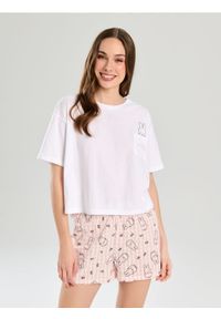 Sinsay - Bawełniana piżama dwuczęściowa Miffy - biały. Kolor: biały. Materiał: bawełna