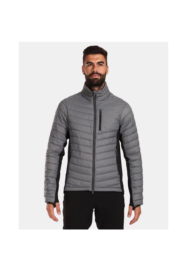 Męska kurtka ocieplana Kilpi ACTIS-M. Kolor: szary. Materiał: nylon. Sport: turystyka piesza