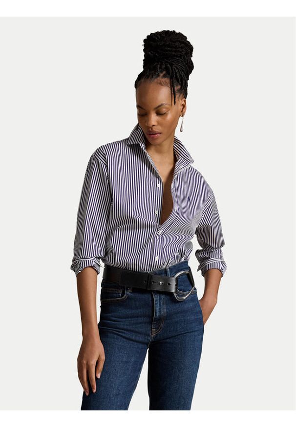 Polo Ralph Lauren Koszula 211910743517 Fioletowy Regular Fit. Typ kołnierza: polo. Kolor: fioletowy. Materiał: bawełna