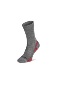 BRIDGEDALE - Skarpety do trekkingu meskie Bridgedale Hike Lightweight Merino Performance Boot. Kolor: szary. Materiał: wełna. Sport: turystyka piesza