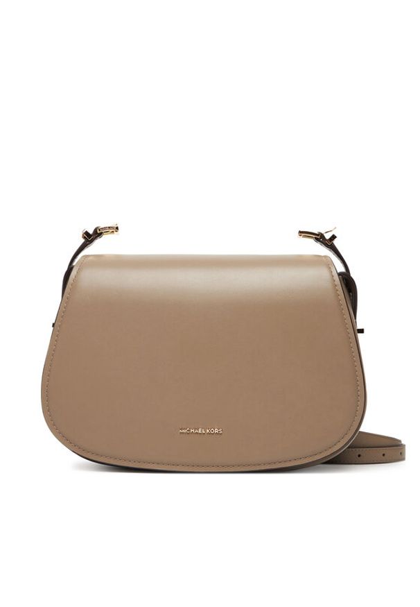 MICHAEL Michael Kors Torebka Lydia 30R5GL0M2L Beżowy. Kolor: beżowy. Materiał: skórzane