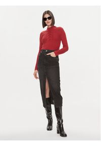 Liu Jo Sweter MF3223 MA95M Czerwony Regular Fit. Kolor: czerwony. Materiał: wełna, syntetyk #2