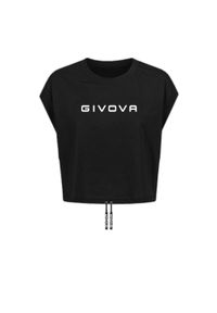 Koszulka damska Givova. Typ kołnierza: dekolt w łódkę. Kolor: czarny. Materiał: bawełna #1