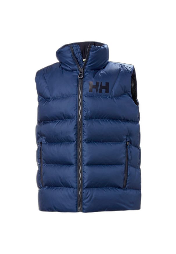 Kurtka dziecięca bez rękawów Helly Hansen ISFJord Down. Kolor: niebieski. Materiał: puch. Długość rękawa: bez rękawów