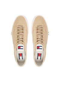 TOMMY HILFIGER - Tommy Hilfiger Tenisówki Archive Vulc Y2K EM0EM01760 Beżowy ciemny. Kolor: beżowy. Materiał: materiał #6
