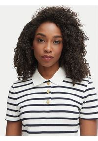 TOMMY HILFIGER - Tommy Hilfiger Polo WW0WW49252 Biały Slim Fit. Typ kołnierza: polo. Kolor: biały. Materiał: bawełna #3