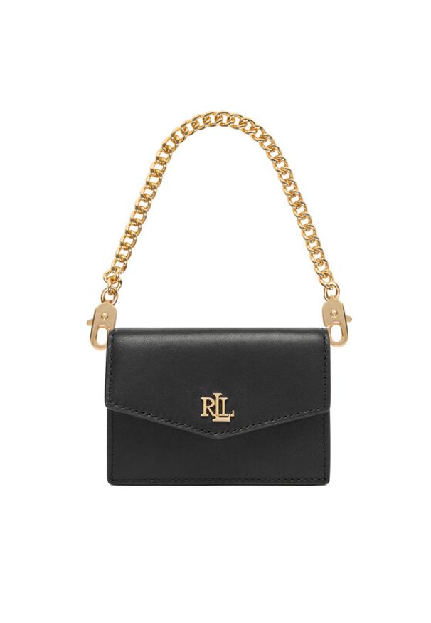 Lauren Ralph Lauren - LAUREN RALPH LAUREN Torebka 432P11755002 Czarny. Kolor: czarny. Materiał: skórzane