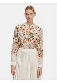 Luisa Spagnoli Koszula Baronessa 541745 Beżowy Regular Fit. Kolor: beżowy. Materiał: jedwab #1