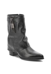 Czarne Kowbojki Armodo Stylowe Obuwie Damskie Na Obcasie. Kolor: czarny. Obcas: na obcasie. Styl: elegancki. Wysokość obcasa: średni #1