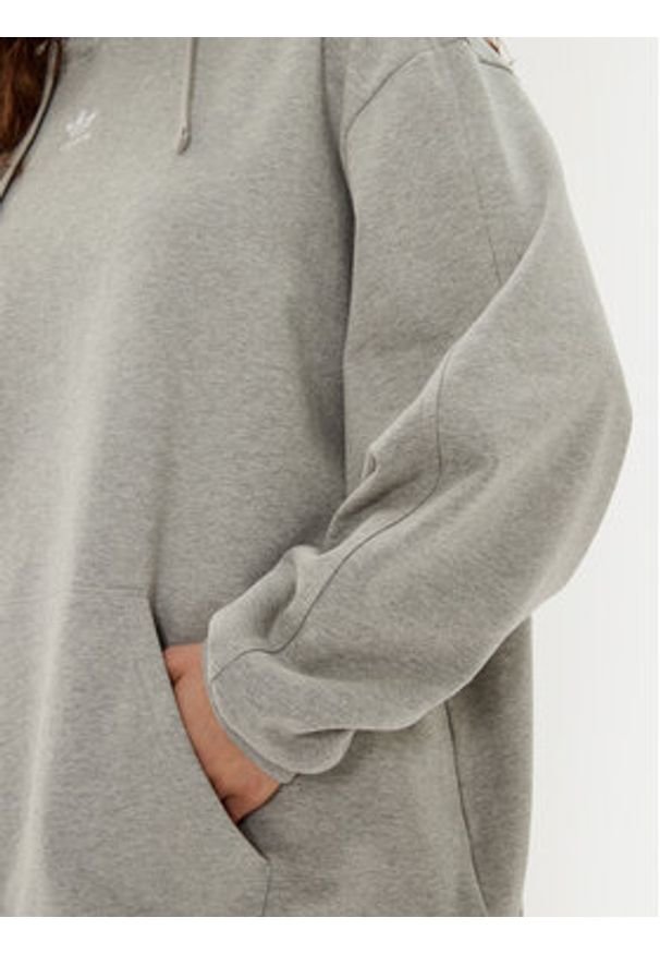 Adidas - adidas Bluza Essentials IY9616 Szary Oversize. Kolor: szary. Materiał: bawełna