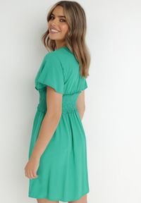 Born2be - Zielona Sukienka z Wiskozy Gulpari. Kolor: zielony. Materiał: wiskoza. Długość: mini #5