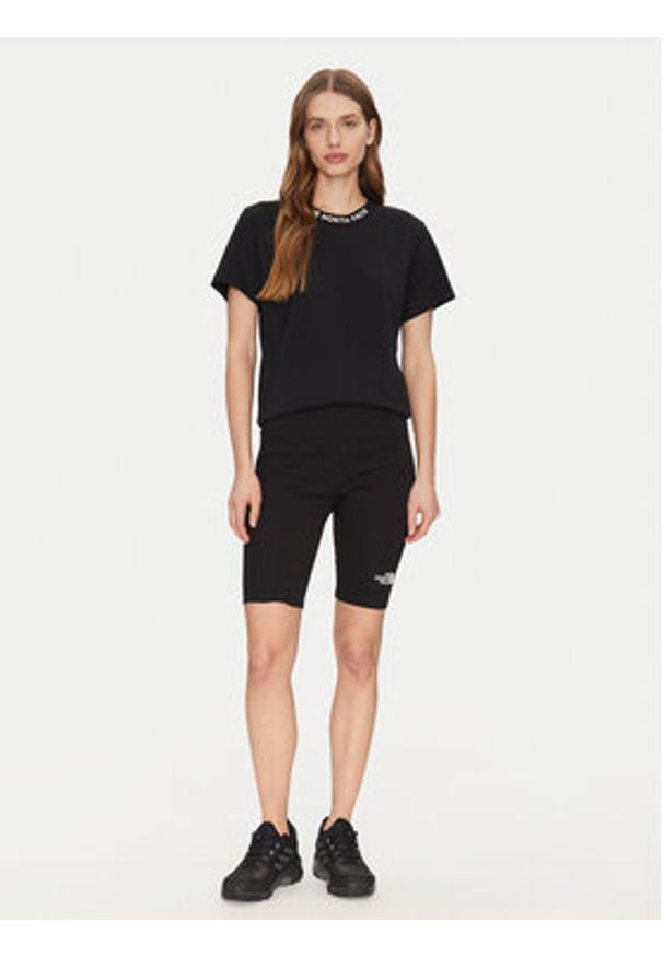 The North Face T-Shirt Zumu NF0A87DJ Czarny Regular Fit. Kolor: czarny. Materiał: bawełna
