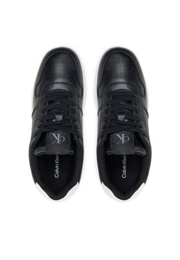 Calvin Klein Jeans Sneakersy Basket Cupsole Low Mg YW0YW01765 Czarny. Kolor: czarny. Materiał: skóra