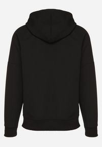 Born2be - Czarna Bluza z Kapturem z Ozdobną Aplikacją Napolene. Okazja: na co dzień. Typ kołnierza: kaptur. Kolor: czarny. Materiał: jeans. Długość rękawa: długi rękaw. Długość: długie. Wzór: aplikacja. Styl: casual #4