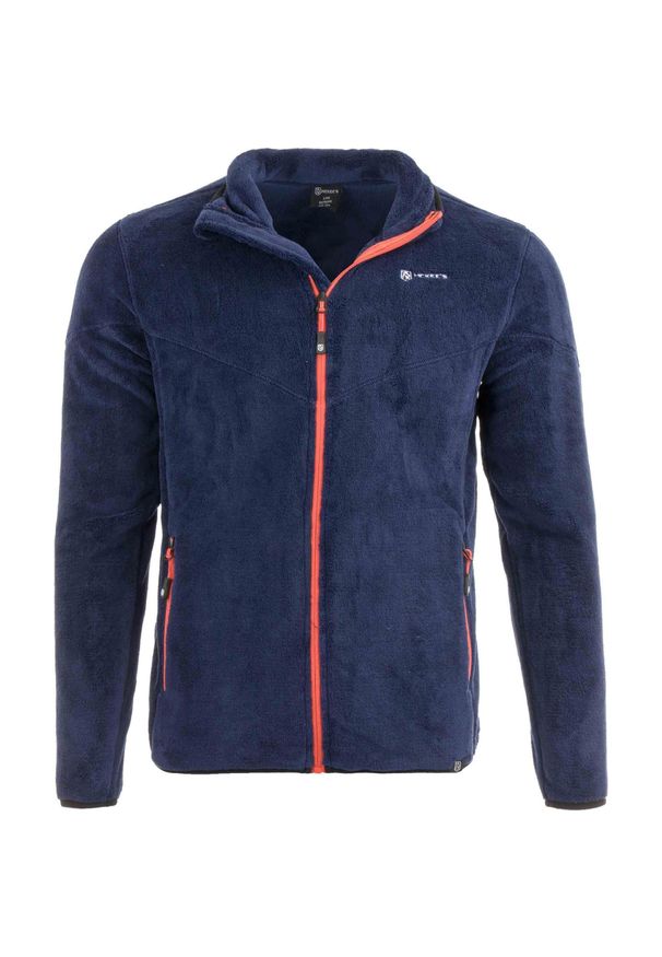 MCKEEVER - Męska bluza McKees Bend w kolorze granatowym - 100% bawełna, rozmiar L. Kolor: niebieski, pomarańczowy, wielokolorowy. Materiał: bawełna. Sport: turystyka piesza