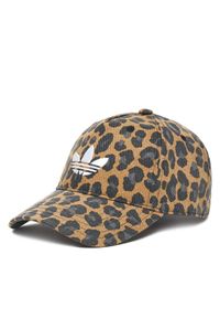 Adidas - Czapka z daszkiem adidas. Kolor: brązowy
