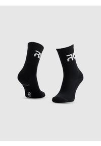 4f - 4F Skarpety casual wysokie męskie 4F x Robert Lewandowski - czarne 43-46. Kolor: czarny. Materiał: dzianina, bawełna #1