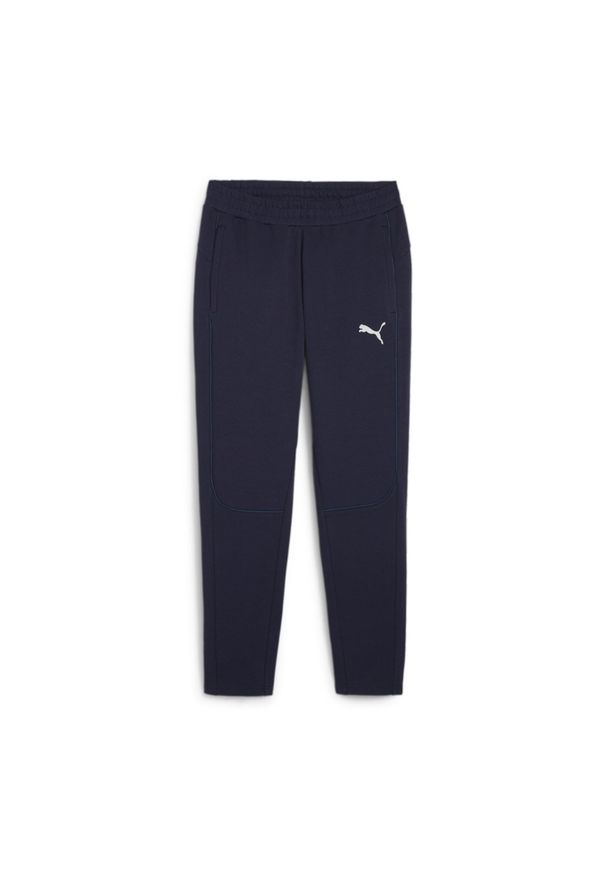Jogging Puma TeamFinal. Kolor: niebieski. Materiał: polar. Sport: bieganie
