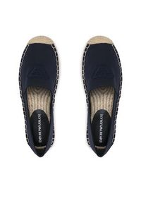 Emporio Armani Espadryle XVSS03 XN742 N151 Granatowy. Kolor: niebieski. Materiał: materiał #3