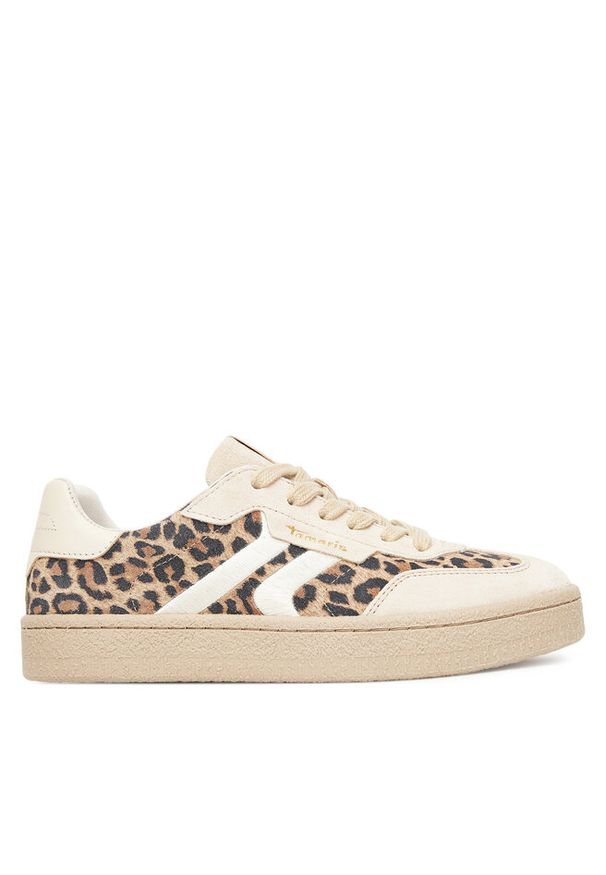 Sneakersy Tamaris. Kolor: brązowy