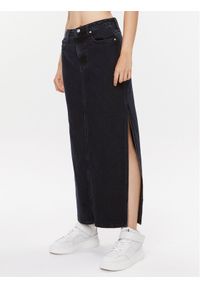 Calvin Klein Jeans Spódnica jeansowa J20J221808 Czarny Regular Fit. Kolor: czarny. Materiał: bawełna #1